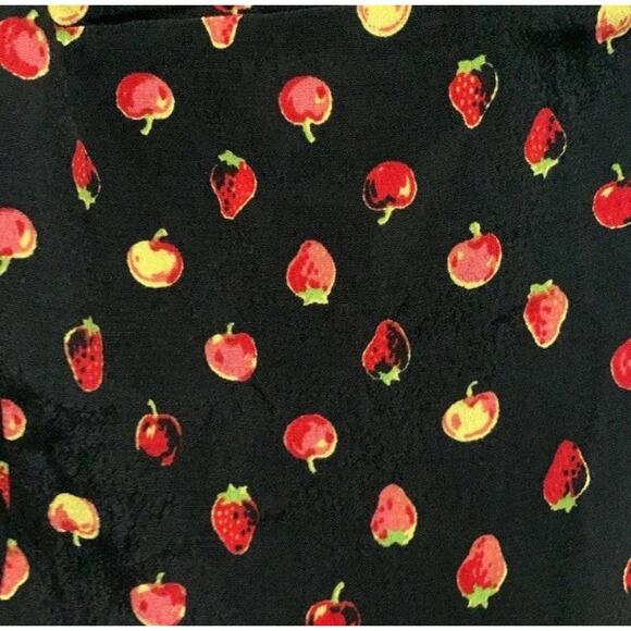 Urban Outfitters Dress New Medium Strawberry Fruit Strappy Tie Mini Summer - Picture 3 of 14